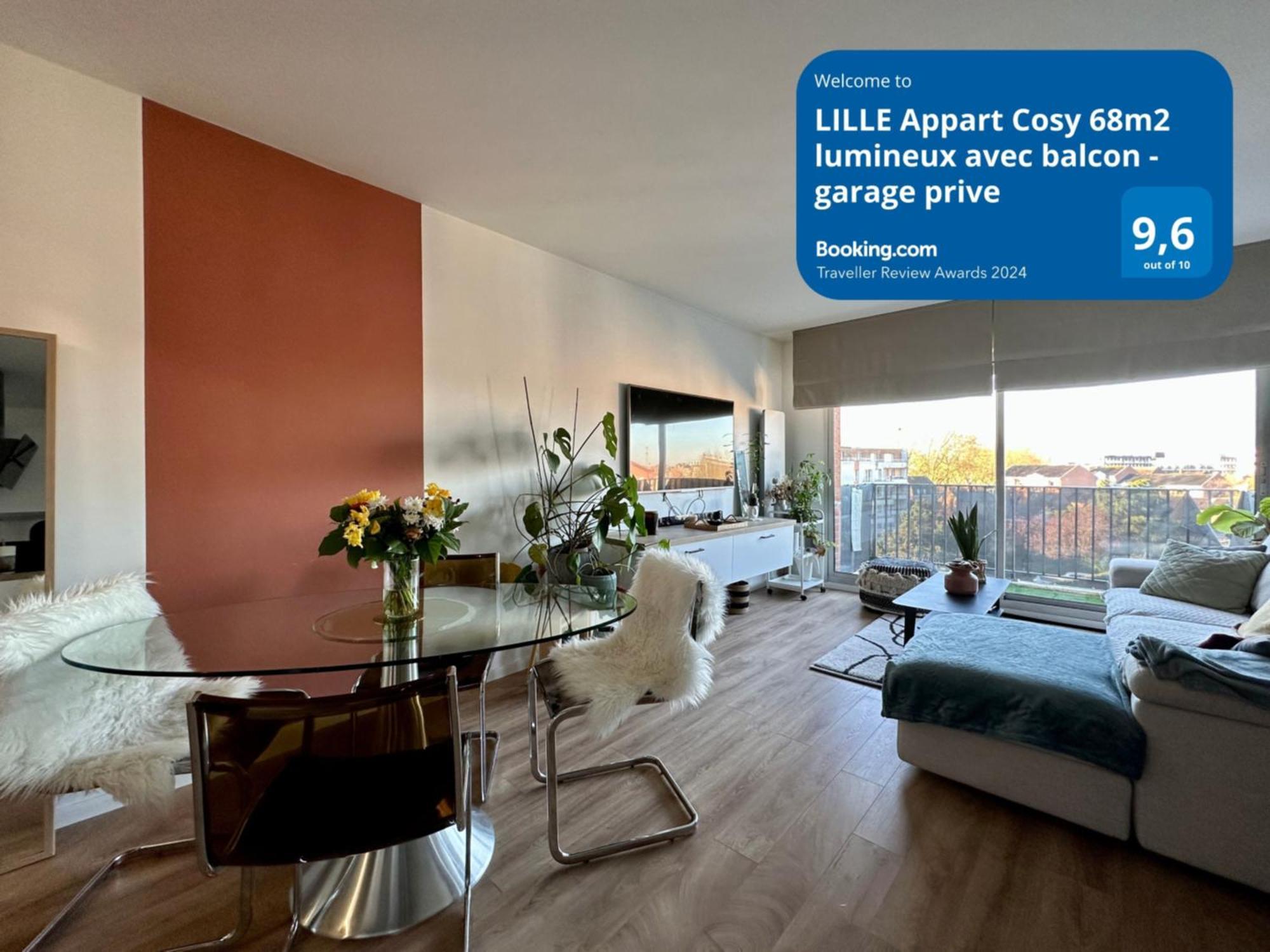 Lille Appart Cosy 68M2 Lumineux Avec Balcon - Garage Prive Esterno foto