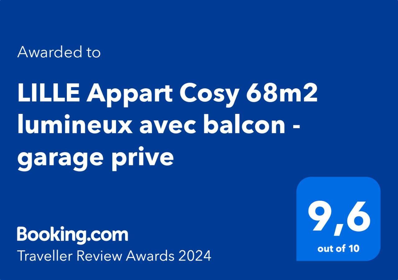Lille Appart Cosy 68M2 Lumineux Avec Balcon - Garage Prive Esterno foto