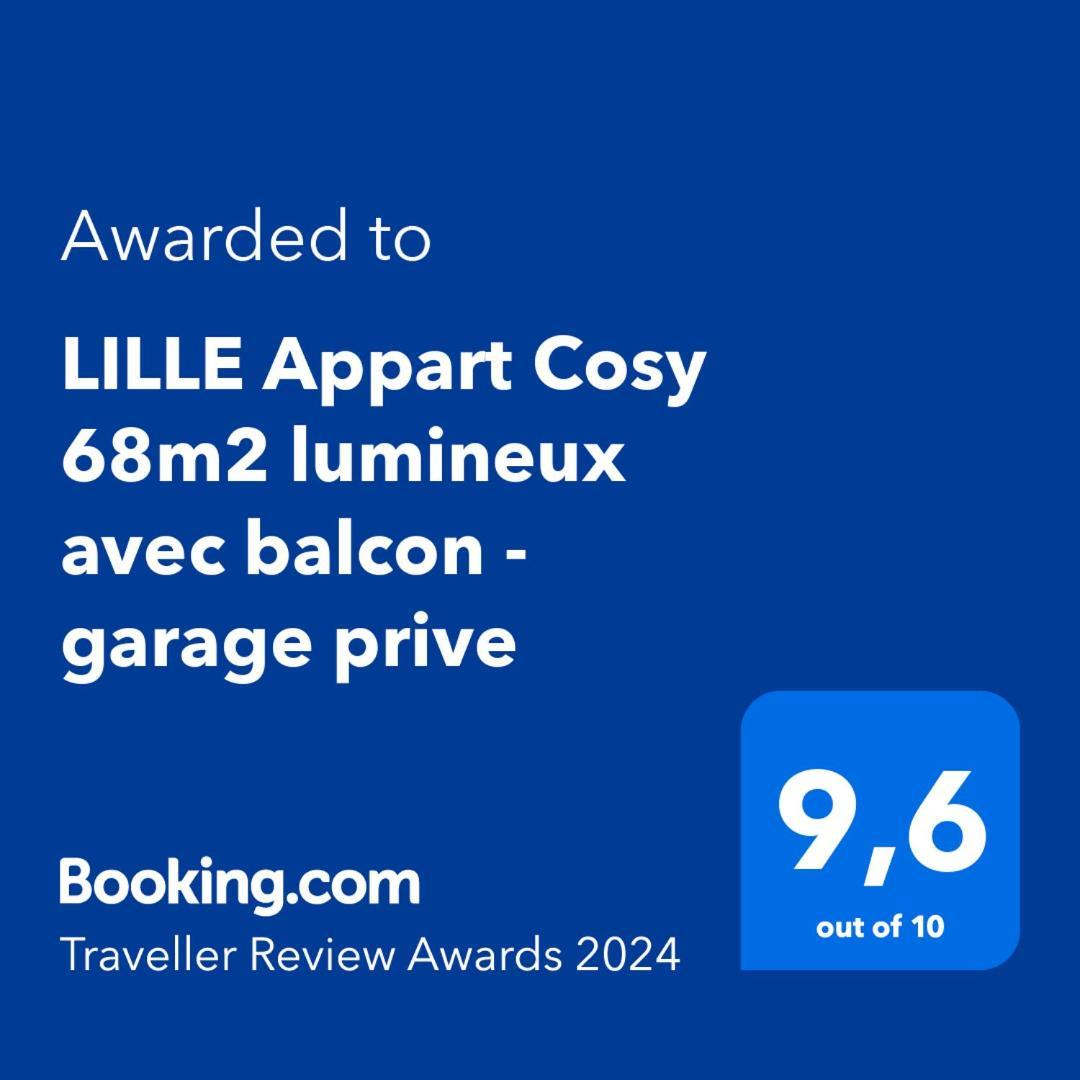 Lille Appart Cosy 68M2 Lumineux Avec Balcon - Garage Prive Esterno foto